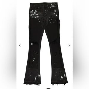 ROCKSTAR ORIGINAL MEN SANTAL FLARE JEAN RSM 205 Carson Black Jean 34